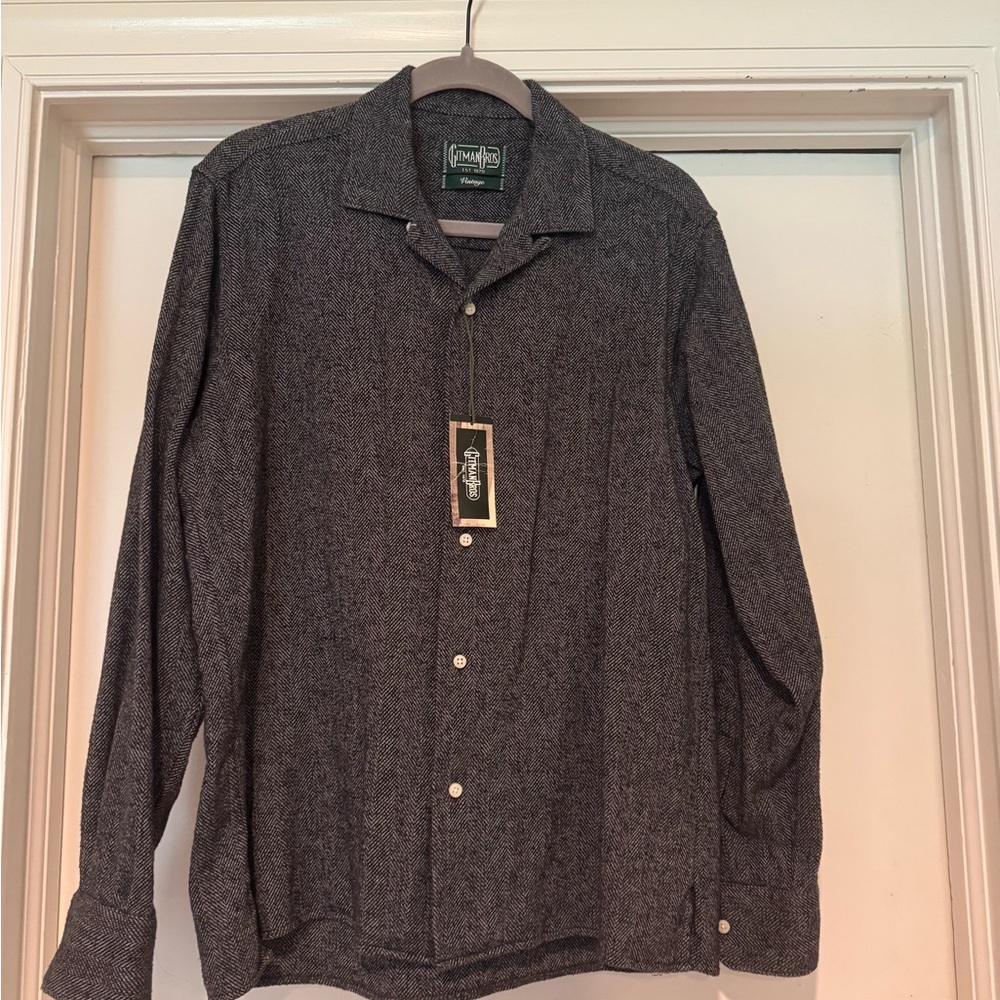 Gitman Brothers Charcoal Button Down Shirt
